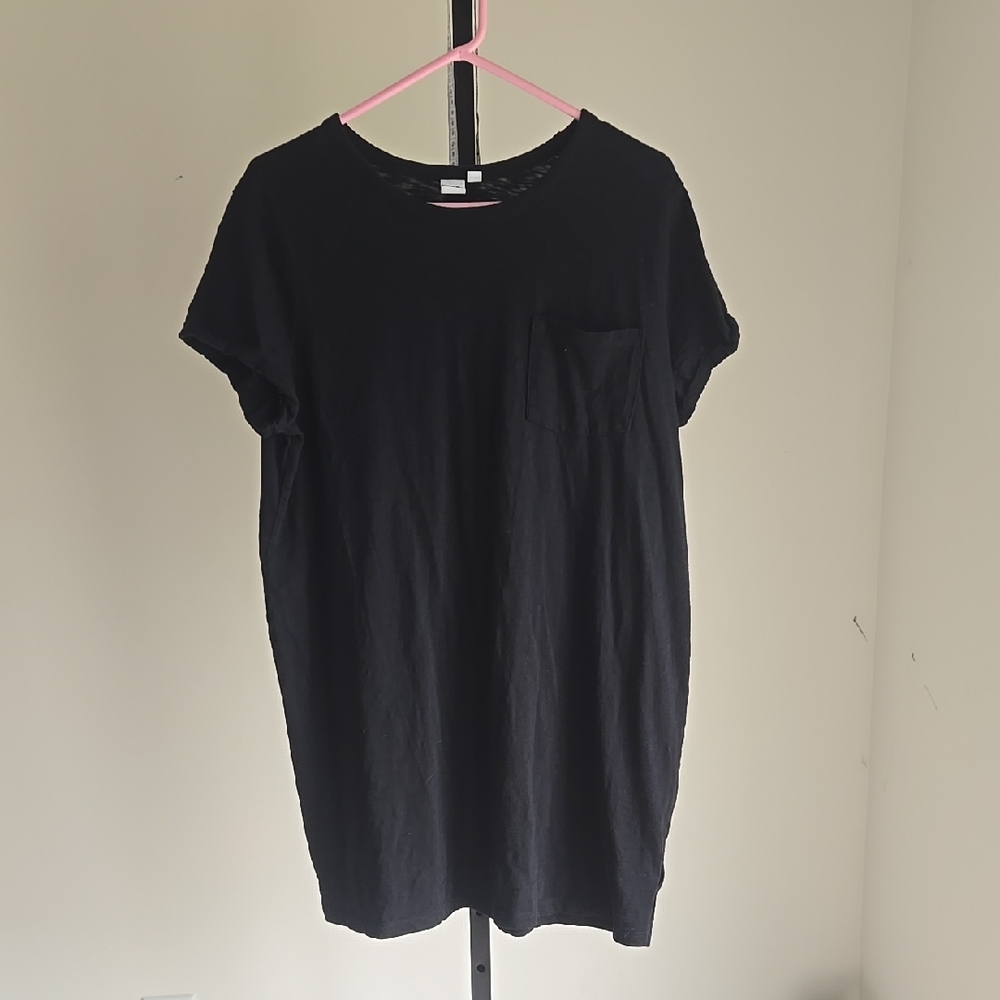 Gap Classic Black Pocket Shirt Dress Size:L